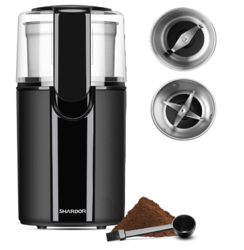 shardor electric coffee and spice grinder
